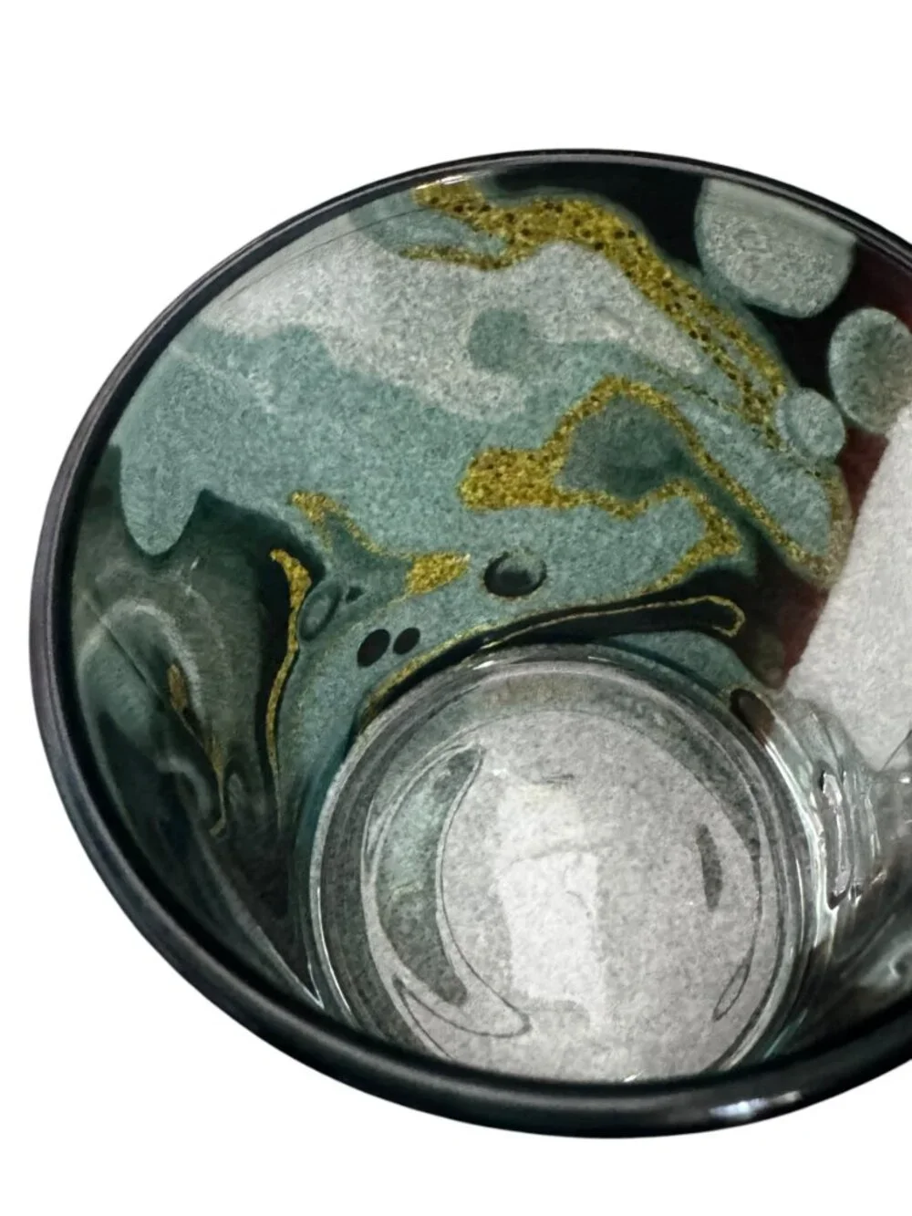 Marble Art Glass Coffee Mug 11 oz
